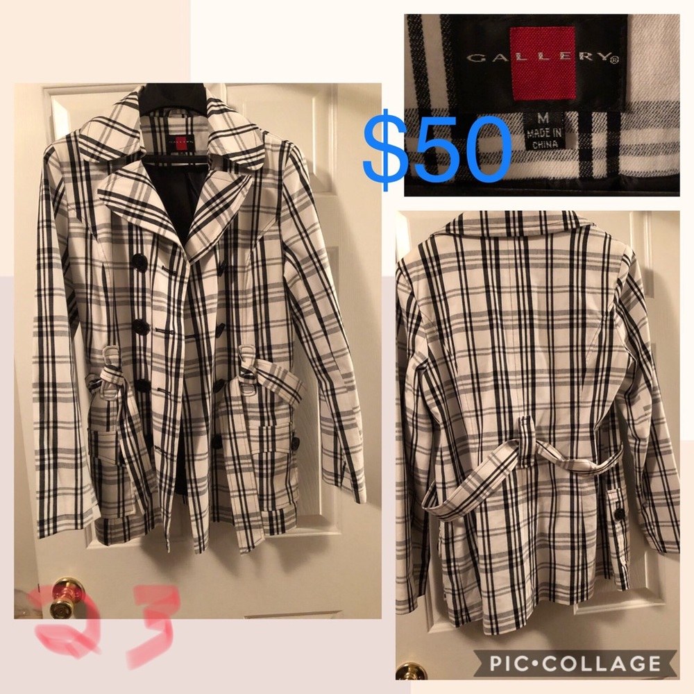 Checkered Gallery Coat
